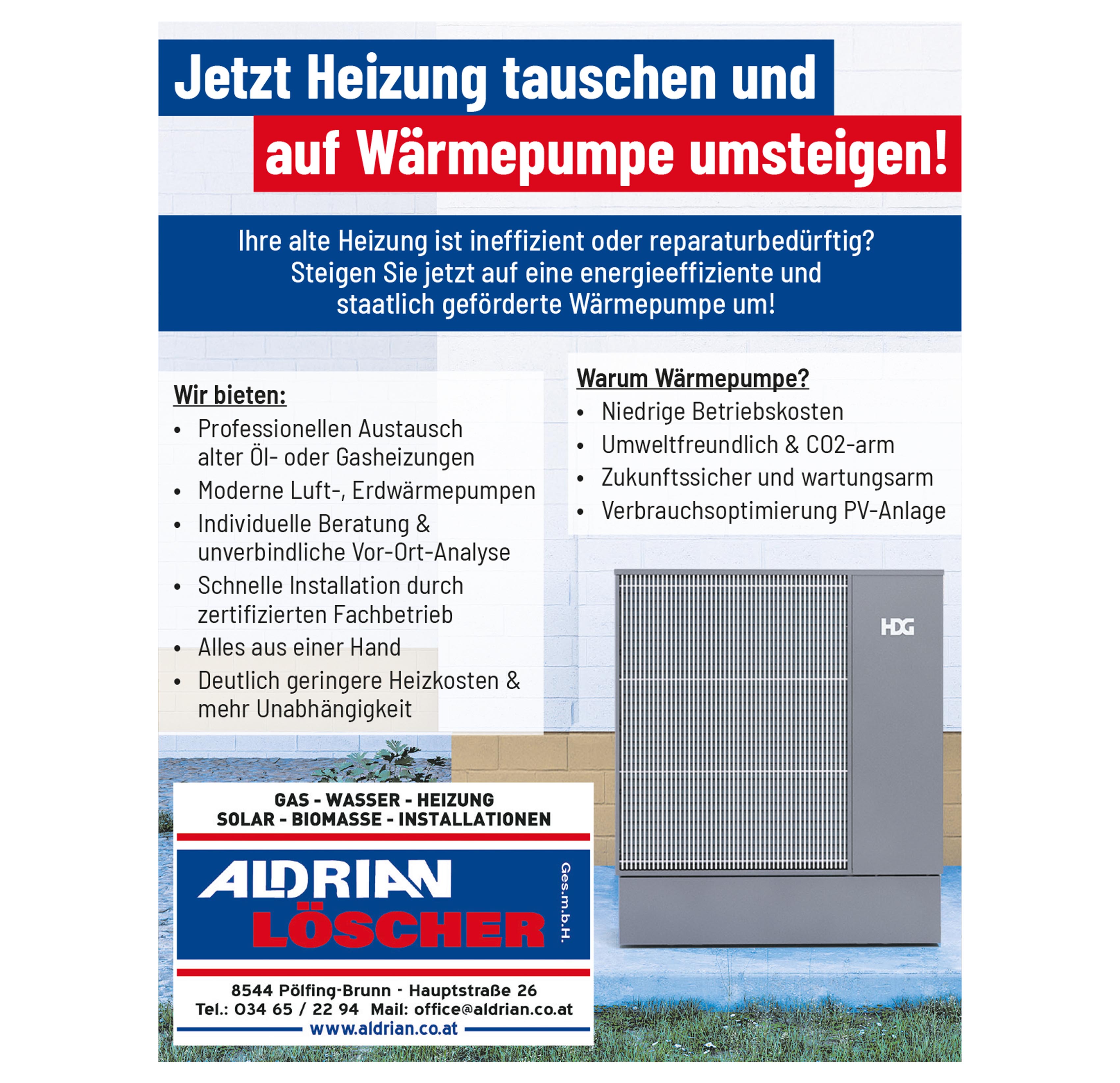 Kesseltausch Aldrian Loscher